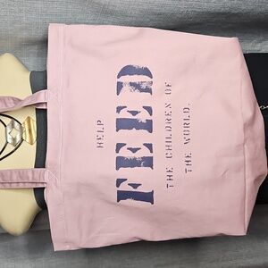 FEED TOTE IN ROSE PINK LARGE
